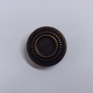 Buttons Metal Round Shank 20mm (2cm) Brass Bronze Metal Beaded design
