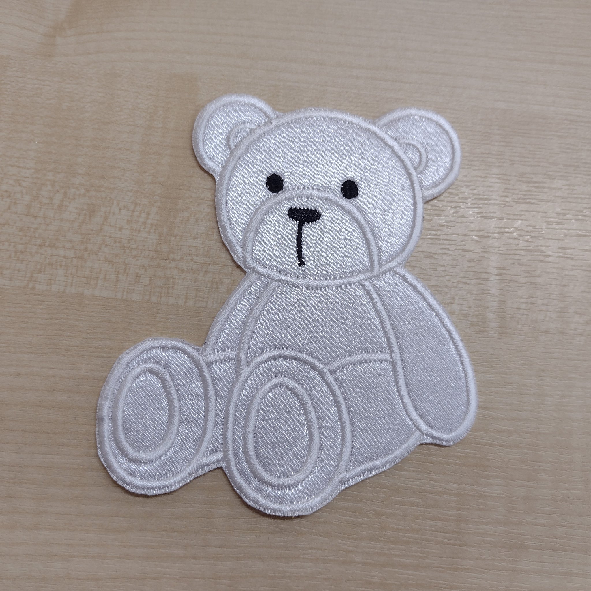 PatchMommy Embroidered Teddy Bear Patch - 9x7.5cm Iron On Or Sew On Applique For Kids Clothes & Crafts