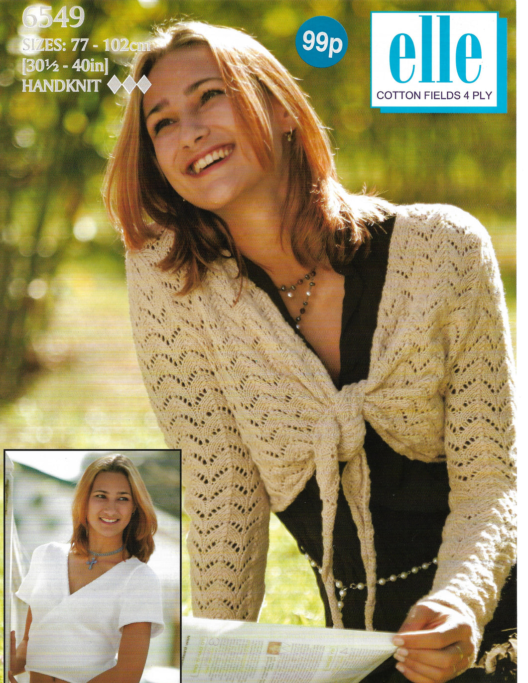 Knitting Pattern Leaflet 6549 Ladies 4ply Tops to Tie