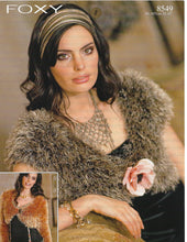 Knitting Pattern Leaflet Sirdar 8549 Ladies Fur Boleros
