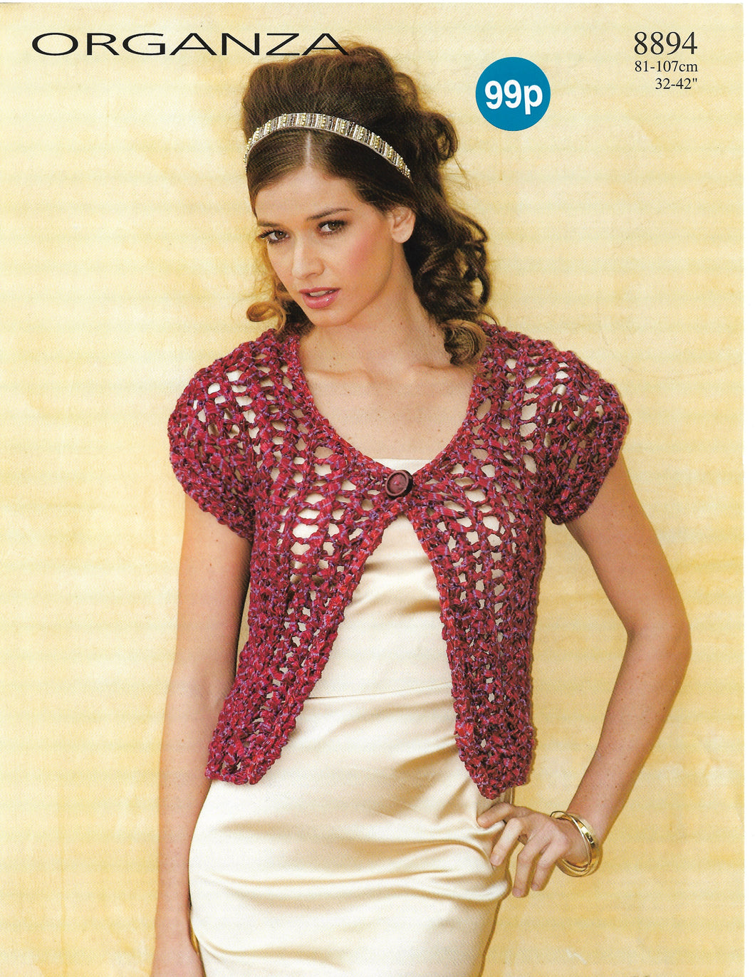 Crochet Pattern Leaflet Sirdar 8894 Ladies Chunky Lace Cardigan