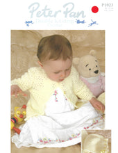 Crochet Pattern Leaflet Peter Pan p1023 DK Lacy Matinee Coat & Bonnet
