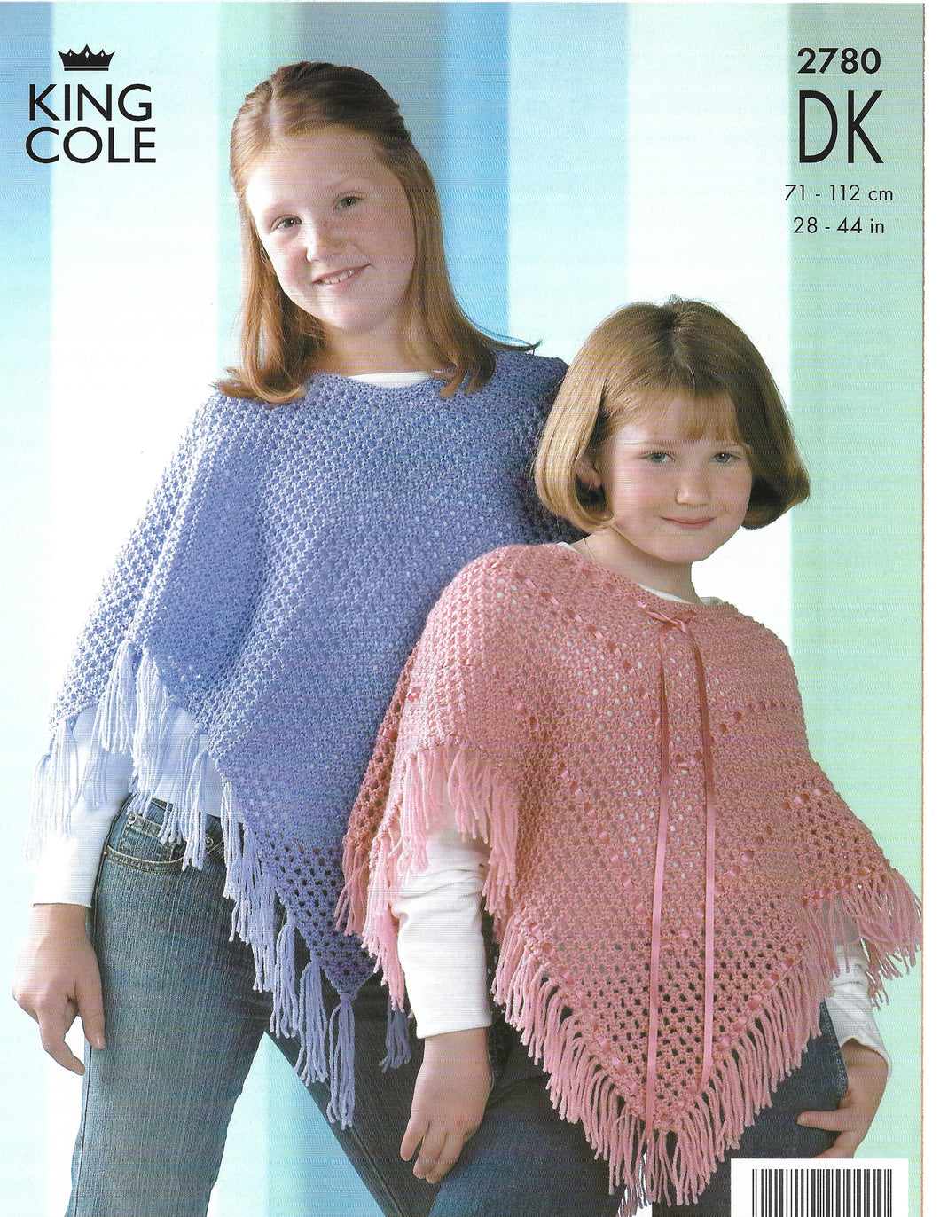 Crochet Pattern Leaflet King Cole 2780 DK Ladies Kids Ponchos