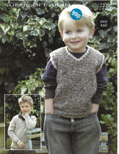 Pattern Leaflet Sirdar 2229 Aran Kids Sweaters & Pullover