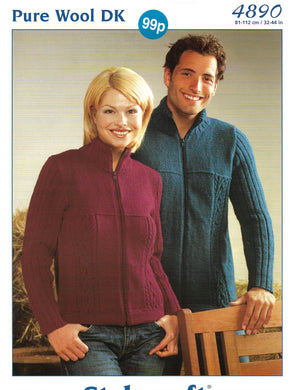 Knitting Pattern Leaflet Stylecraft Unisex DK Jackets