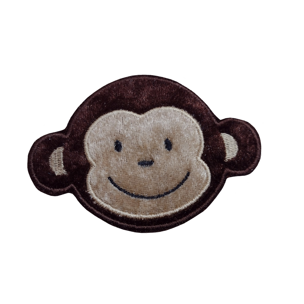Motif Patch Cute Plush Monkey