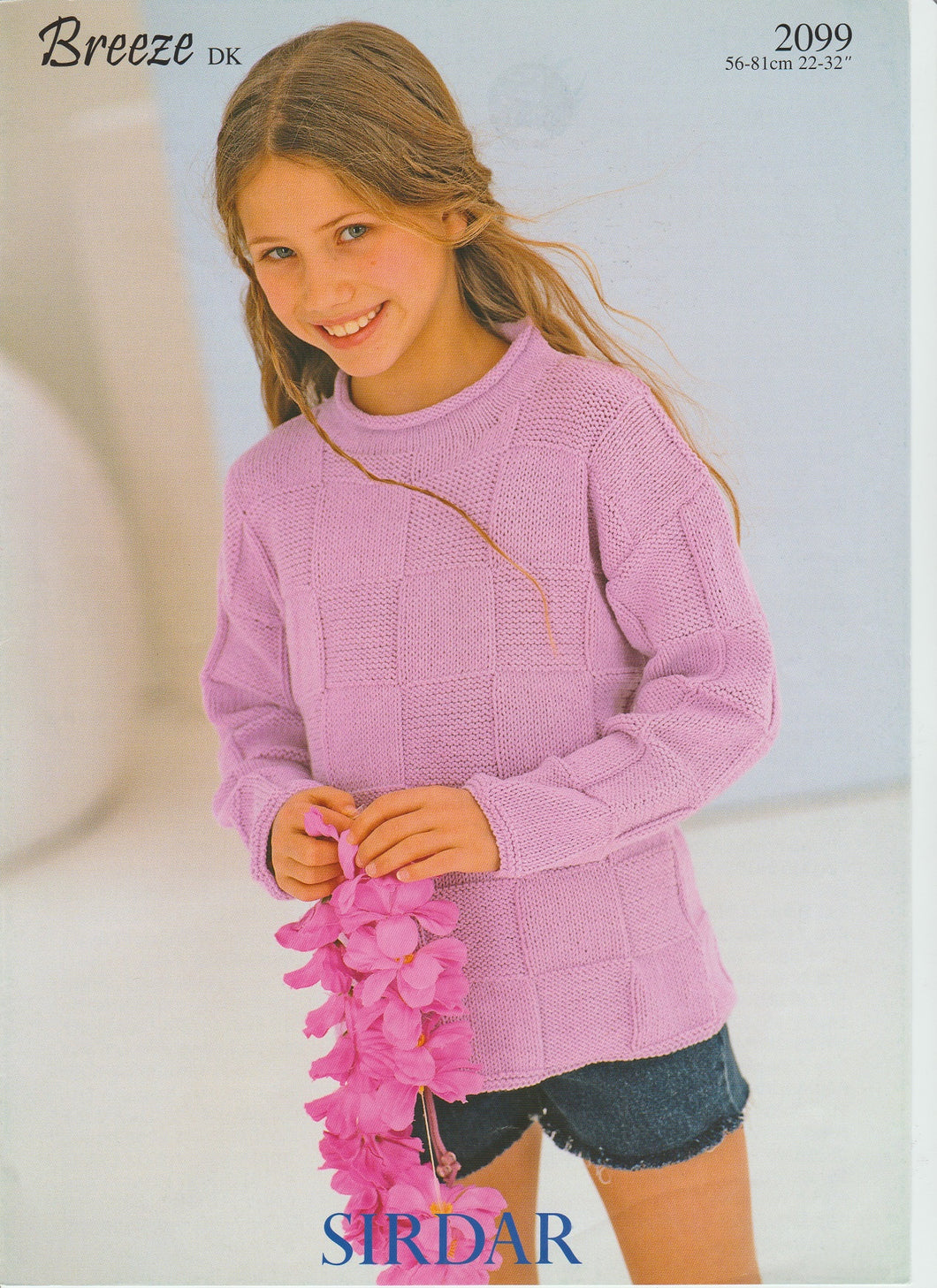 Knitting Pattern Leaflet Sirdar 2099 DK Kids Sweater
