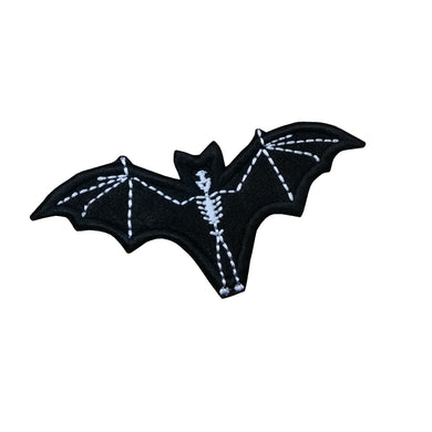 Motif Patch Halloween Horror Skeleton Bat