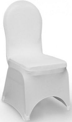 Lycra White Arched Chair Slip Covers
