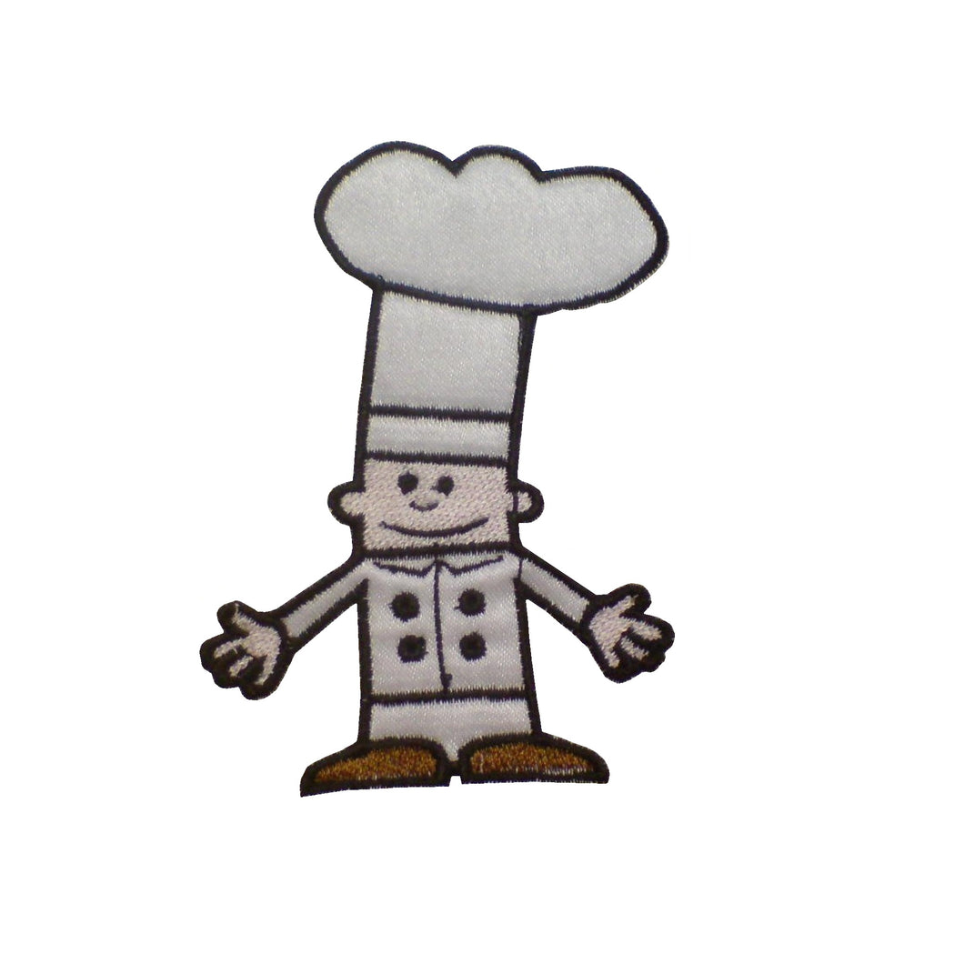 Motif Patch Cartoon Chef Cook Baker