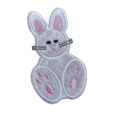 Motif Patch Cute Plush Velvet Easter Bunny Rabbit