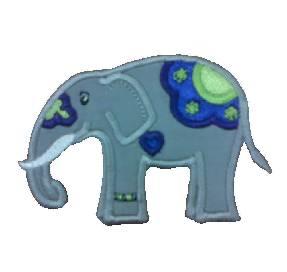Motif Patch Cute Circus Elephant