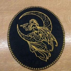 Motif Patch Large Oval Fairy Moon
