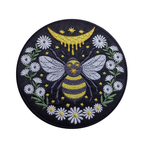 Motif Patch Floral Honey Moon Bee