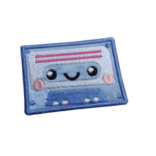 Motif Patch Cute Kawaii Retro Music Tape Cassette