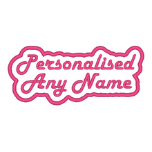 Motif Patch Neon Light Style Personalised Name Tag