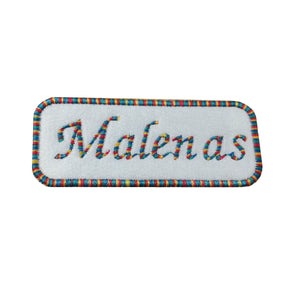 Motif Patch Rainbow Stripe Personalised Name