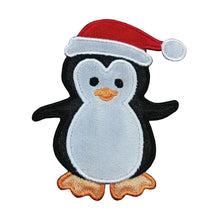 Motif Patch Happy Christmas Hat Penguin