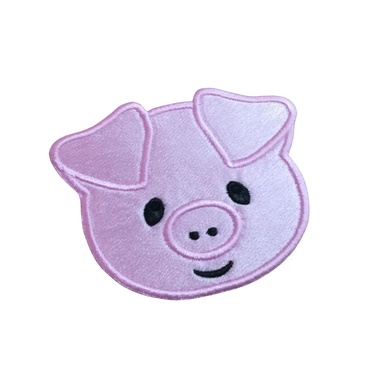 Motif Patch Farm Animal Pig Face