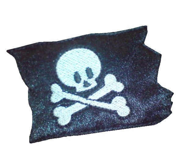 Motif Patch Pirate Skull Raggy Flag