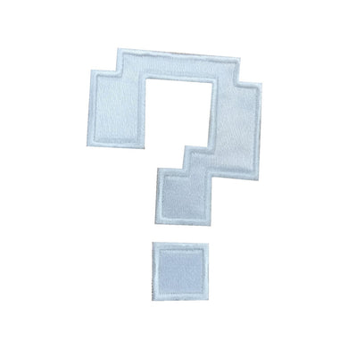 Motif Patch Cosplay Pixel Question Mark