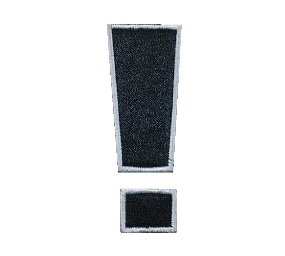 Motif Patch Style A Exclamation Mark – malenas patches