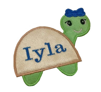 Motif Patch Personalised Cute Turtle