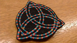 Motif Patch Wiccan Double Triquetra Multcolour