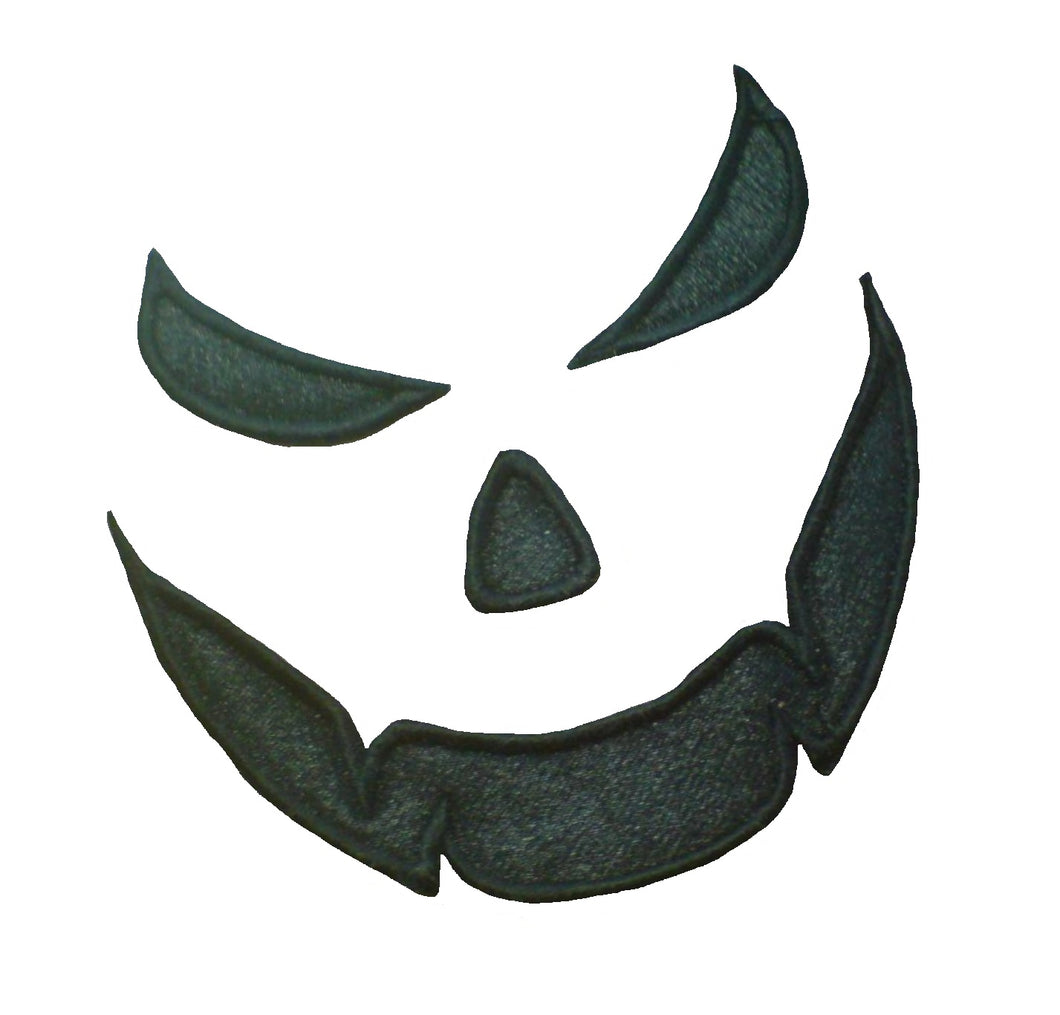 Motif Patch H03 Jack O'Lantern Halloween Scary Face