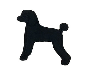Motif Patch Poodle Dog Shadow Silhouette
