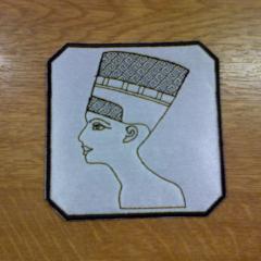 Motif Patch 2-Tone E26 Egyptian Queen Nefertiti
