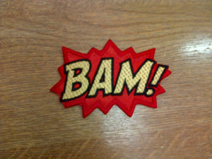 Motif Patch Comic Book Novelty BAM!