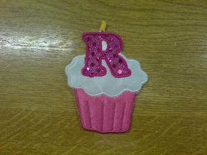 Motif Patch FONT 08 Birthday CUPCAKE Sequin Candle