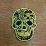 Motif Patch Lacy Patterned Skull Day of the Dead Style B
