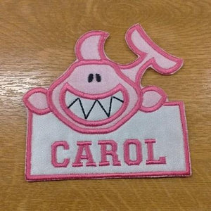 Motif Patch Personalised Name Smilley Shark