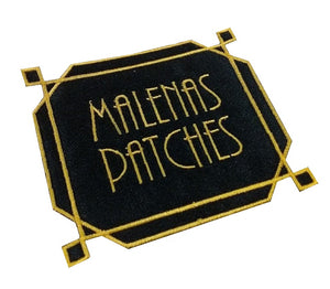 Motif Patch Personalised Name Art Deco Style