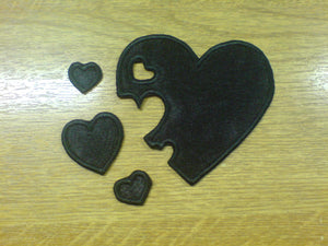 Motif Patch Confetti Hearts Set