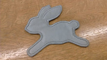Motif Patch Cute 2 Tone Bunny Rabbit Silhouette