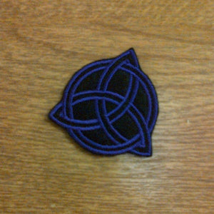 Motif Patch Wiccan Double Triquetra