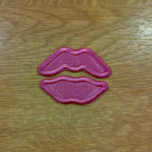 Motif Patch Novelty Lips Large