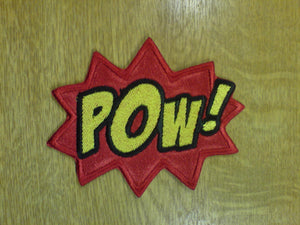 Motif Patch Large Comic Book Novelty POW!