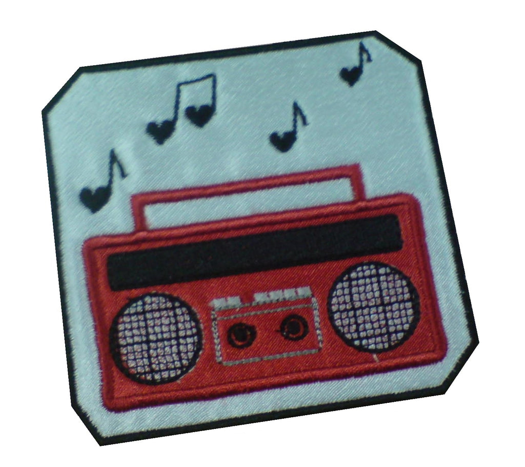 Motif Patch 80's Retro Boombox Tape Player – malenas patches