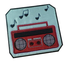 Motif Patch 80's Retro Boombox Tape Player