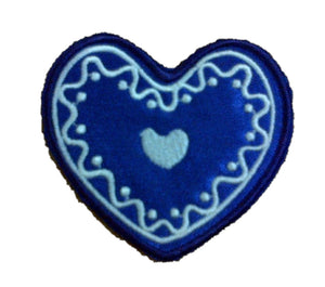 Motif Patch Christmas Cookie Heart
