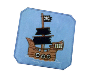 Motif Patch Pirate Ship Tile
