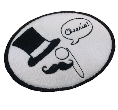 Motif Patch Victorian Dapper Old Chap Cheerio!