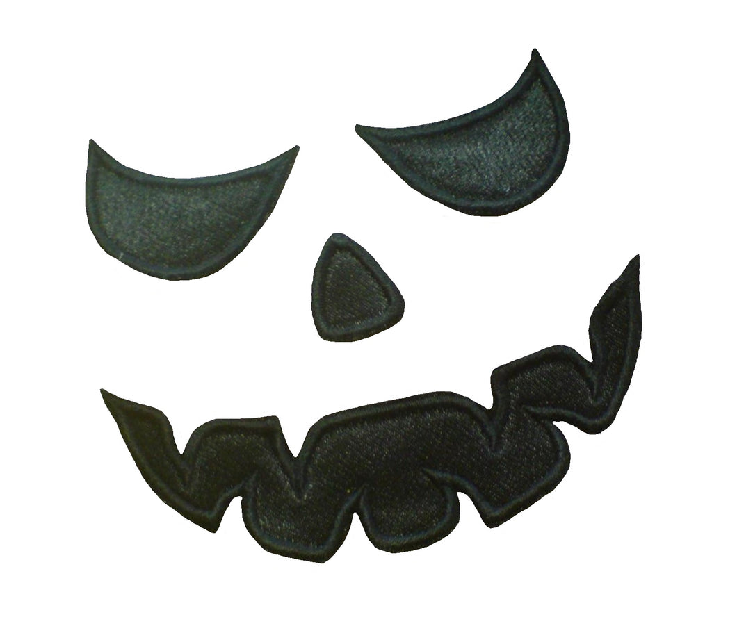 Motif Patch H01 Jack O'Lantern Halloween Scary Face
