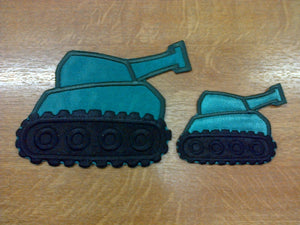 Motif Patch Kids Toy Military Army Tank