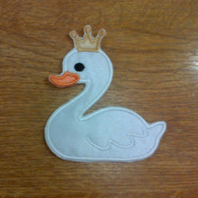 Motif Patch Cute Swan Princess