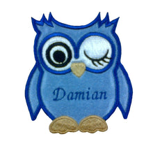 Motif Patch Personalised Name Owl